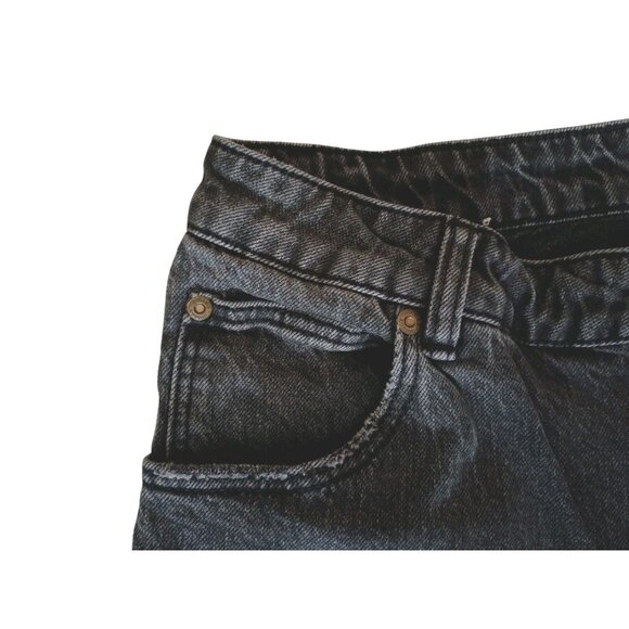 ROLLA'S Jeans 'Miller' Womens Size 31 Slim Denim Black/Gray Raw Hem Pants Mid Hi - Picture 2 of 8